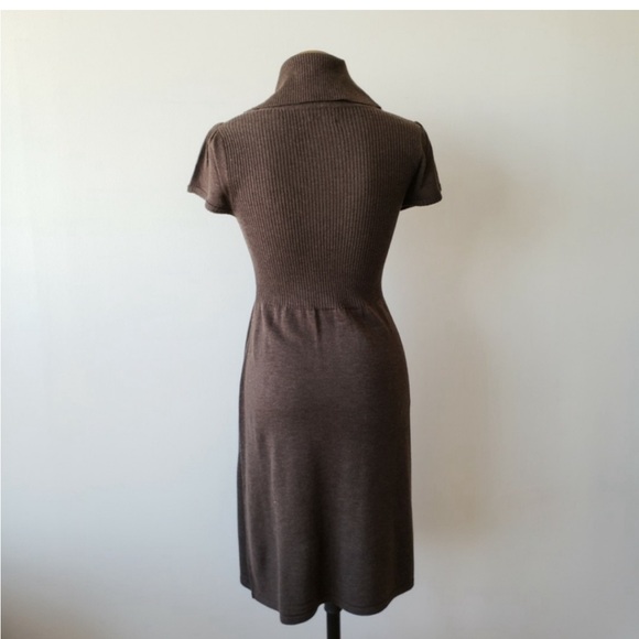 HOST PICK! Calvin Klein Sweater Cowl Neck Midi Dress, Chocolate Brown, Medium - Picture 3 of 4